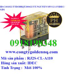 Rơ Le Trung Gian IDEC RJ2S-CL-A110 8 Chân Dẹp 101022-12.15