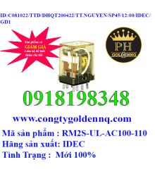 Rơ Le Trung Gian Idec RM2S-UL-AC100-110 8 Chân Dẹp