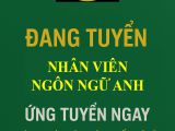 Tuyển dụng nhân viên ngôn ngữ Anh goldennq