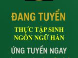 Tuyển dụng thực tập sinh ngôn ngữ Hàn goldennq