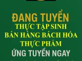 Tuyển thực tập sinh bán hàng bách hóa và thực phẩm 