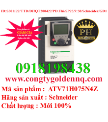 Biến tần Schneider ATV71H075N4Z 0.75KW 3 Pha 380V     -SP25 N301122 9:50