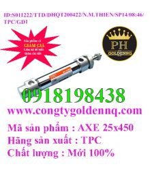 Cylinder Tròn Khí Nén TPC AXE 25x450     sp14 -n11222-0846