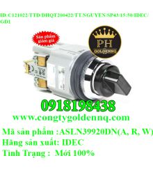Công Tắc Xoay 3 Vị Trí IDEC ASLN39920DN (A, R, W), 30mm 111022-15.50