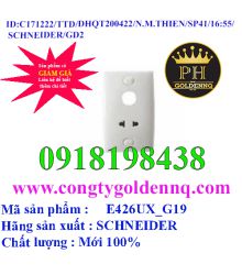 Bộ Ổ Cắm Đơn 2 Chấu 16A Và 1 Lỗ Trống S-Classic E426UX_G19 Schneider        sp41 -n171222-1656