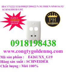 Bộ Ổ Cắm Đơn 2 Chấu 16A Và 2 Lỗ Trống S-Classic E426UXX_G19 Schneider        sp40 -n171222-1653
