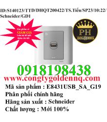Bộ ổ sạc USB đơn E8431USB_SA_G19 Schneider-sp23