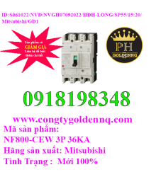 MCB Mitshubishi NF800-CEW 3P 36KA