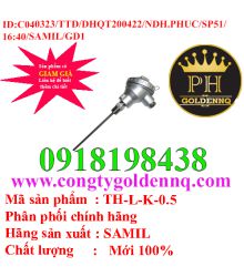 Đầu dò nhiệt độ loại K(CA) dạng củ hành không ren đầu dò dài 500mm phi 22 TH-L-K-0.5